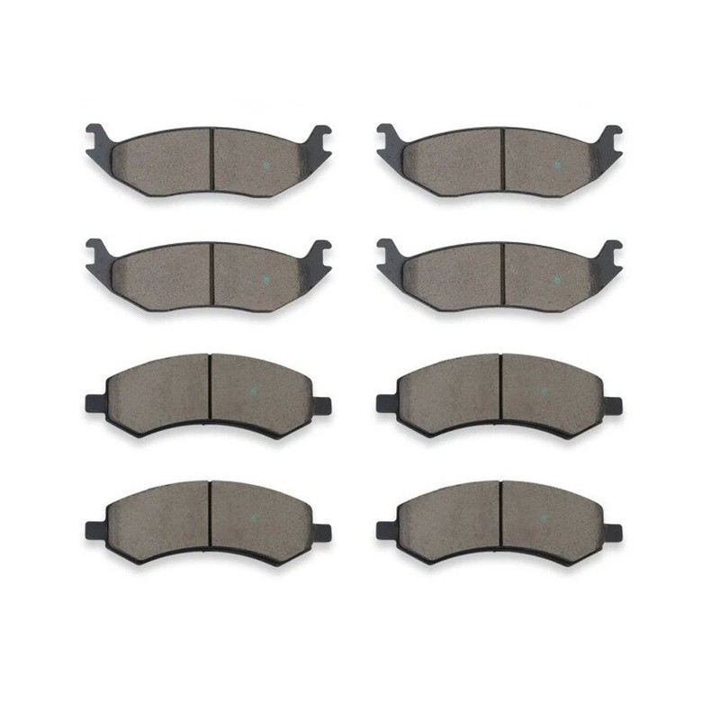 For 2006 – 2018 Dodge Ram 1500 Front + Rear Premium Ceramic Brake Pads