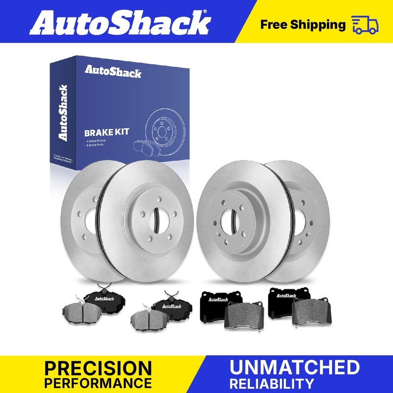 Front Rear Brake Rotors Ceramic Pads for 2014 Ford Mustang