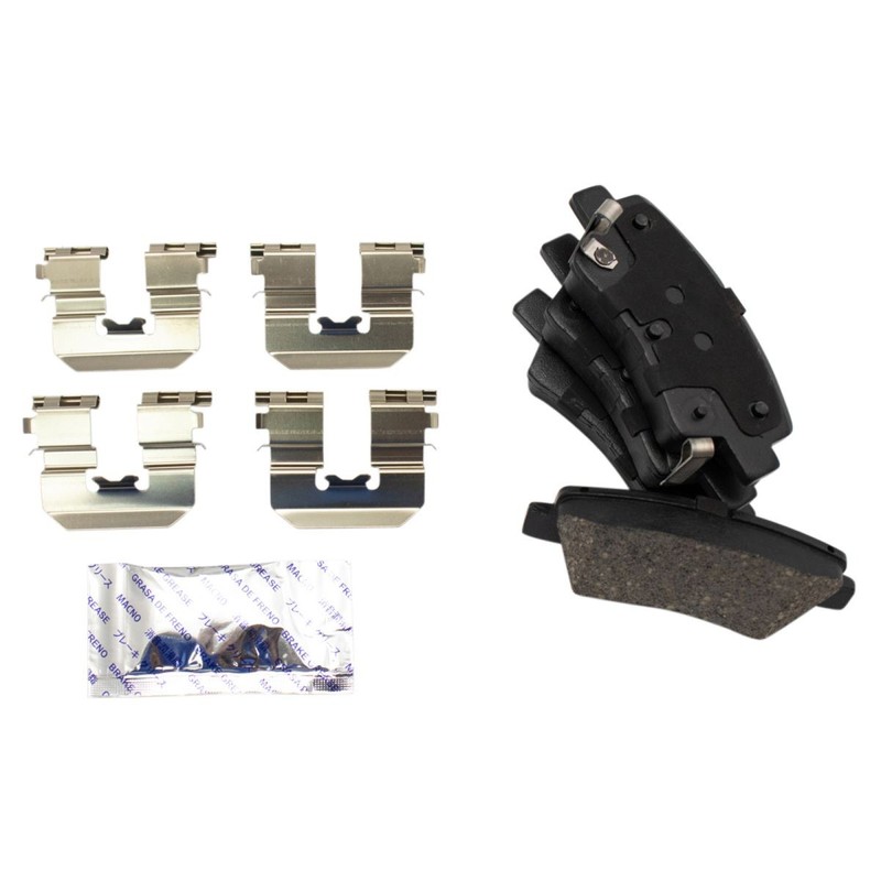 TRQ Rear Brake Pad & Rotor Kit Ceramic Premium G-Coated for Hyundai Kia gallery