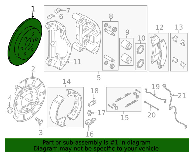 Genuine Nissan Disc Brake Rotor 43206-EZ60A gallery