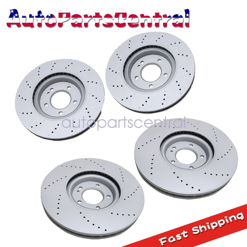 4Pcs Front Rear Brake Discs Rotors For 2019-2023 Mercedes Benz G63 463 US