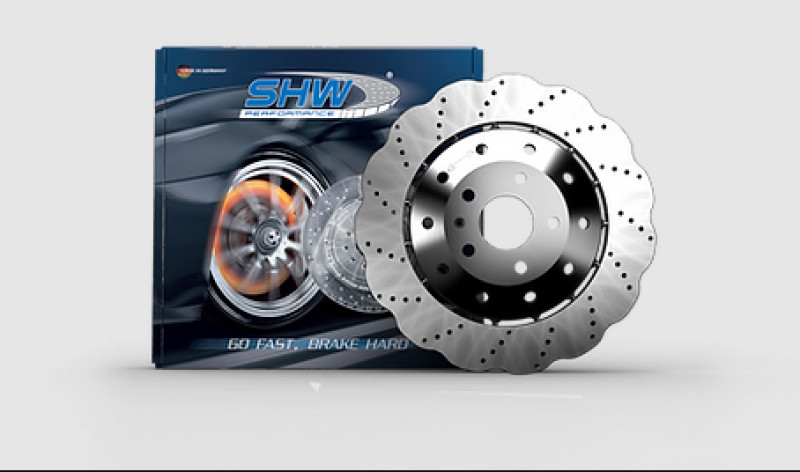 SHW Performance Rear Brake Rotor for Audi RS5 2013-2015 – Lightweight Wavy