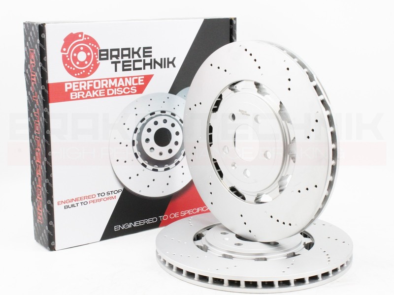 FOR AUDI RSQ8 4.0 4M 23- PAIR NEW REAR PERFORMANCE BRAKE DISCS 370MM 4K0615601A