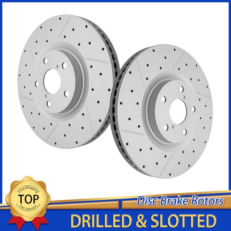 334mm Front Drilled Disc Brake Rotors For Lexus GS200T GS300 GS350 GS450H GS460