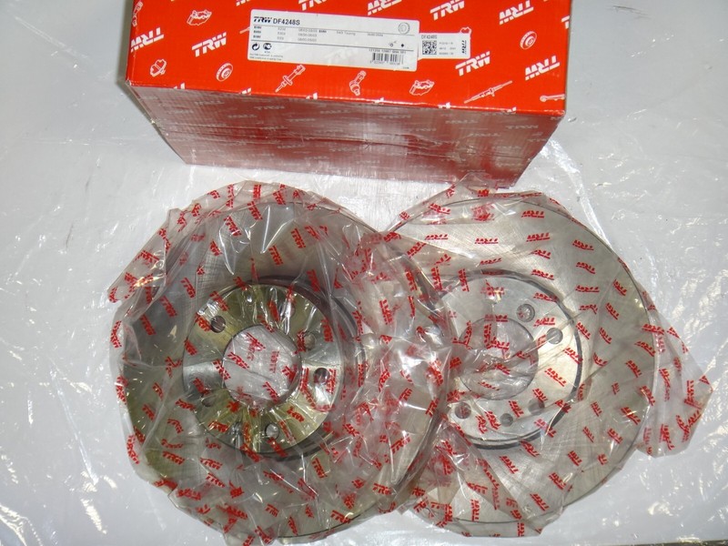 TRW OEM Front Brake Rotors Discs For Mitsubishi Lancer Dodge Caliber 5105513AA