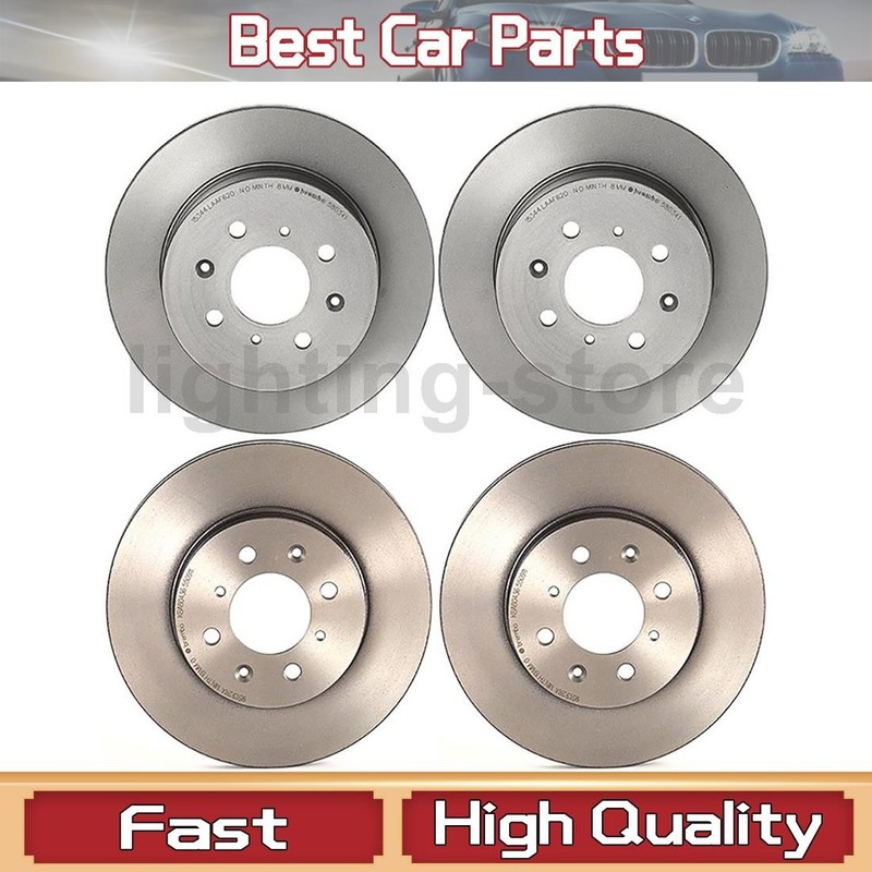 4x Front and Rear Disc Brake Rotors Fits Honda Civic 1.7L 1.3L