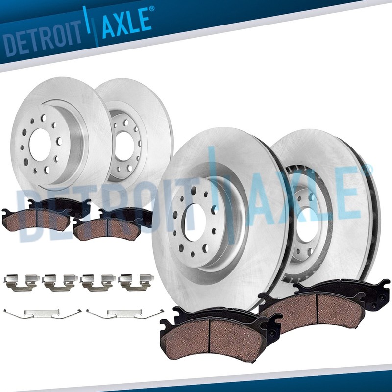 8pc Front Rear Disc Brake Rotors and Brake Pads Kit for 2014 – 2020 Fiat 500L
