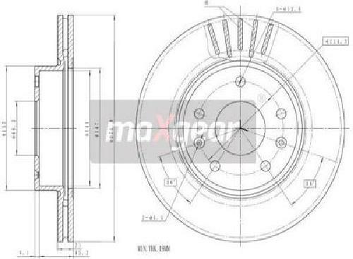 Original MAXGEAR Bremsscheibe 19-1830 für Land Rover