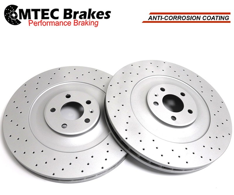 Audi A8 S8 5.2 FSI Quattro 06-10 Rear Cross Drilled Brake Disc 335mm Mintex gallery