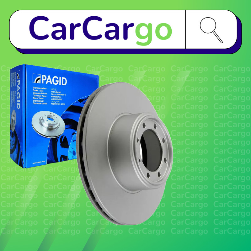 Pagid Vented Rear Brake Discs Pair For Iveco Daily 35C18 2006-2011 294 mm