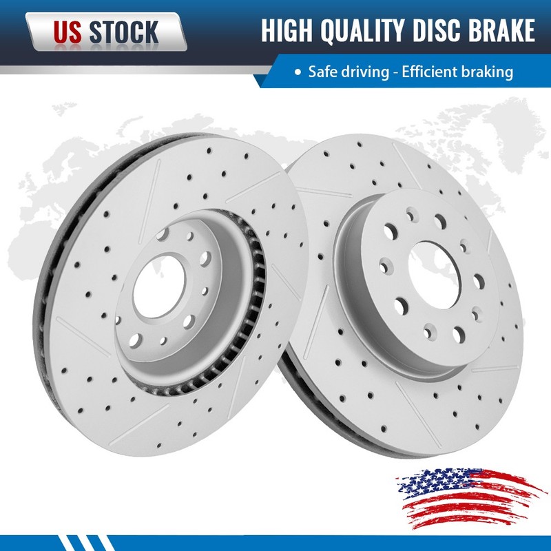 12.64 inch (321mm) Front Disc Brake Rotors for 2016 2017 2018 Chevrolet Camaro