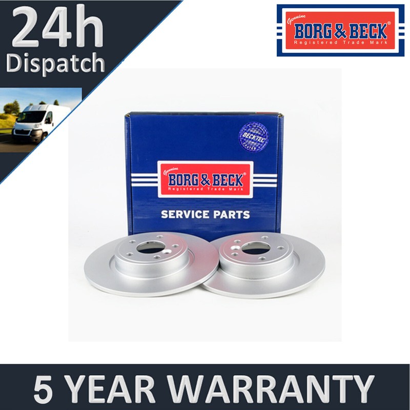 Fits Jaguar XE 2015- XF 2015- 2.0 D 1x Brake Disc Rear Borg & Beck