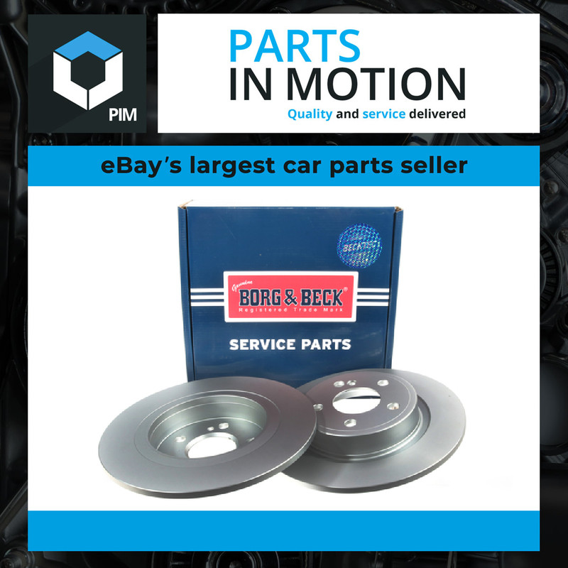 2x Brake Discs Pair Solid fits MERCEDES CLA220 C117, X117 Rear 2.0 2.2D 13 to 19