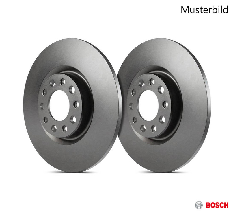 2X BOSCH Brake Discs Set Rear Ø 10.24 In For MITSUBISHI VOLVO 0 986 478 898