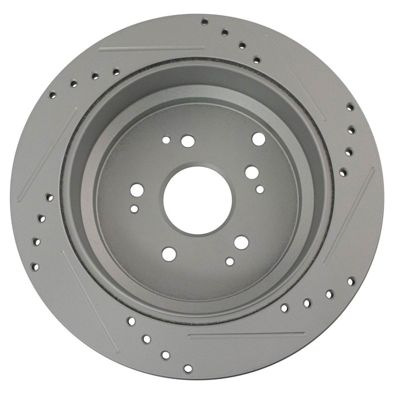 Rear Performance Drilled Slotted Brake Rotor & Metallic Pad Kit w/Chemicals gallery
