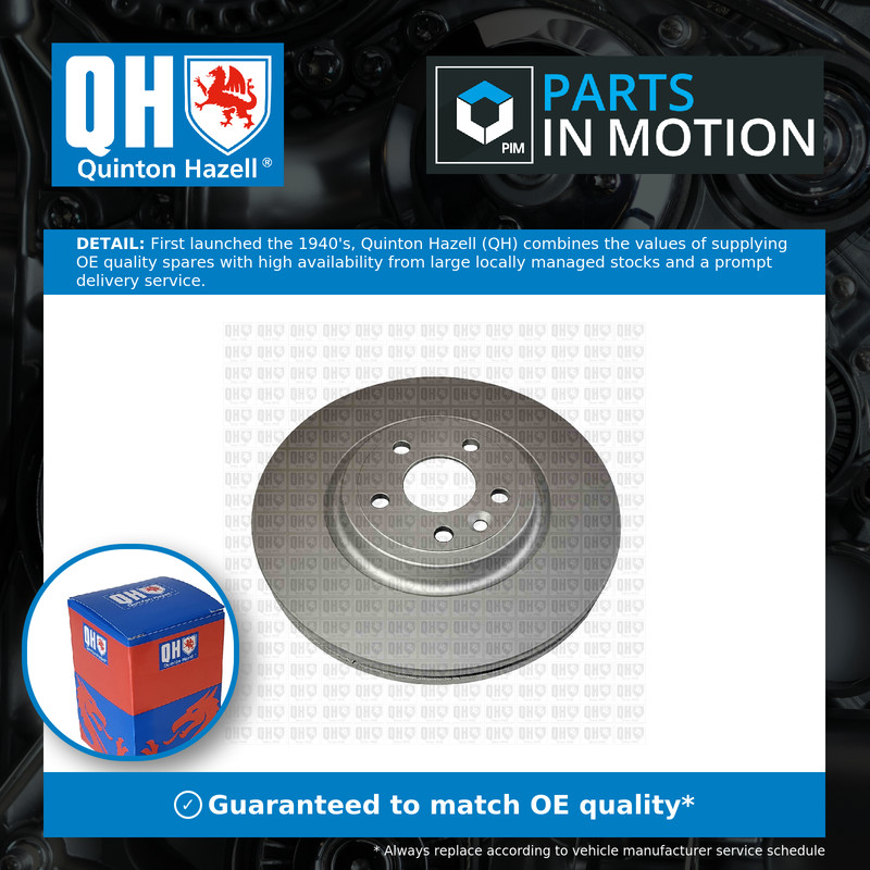 2x Brake Discs Pair Vented fits JAGUAR XF X260 2.0 Front 2015 on 325mm Set QH