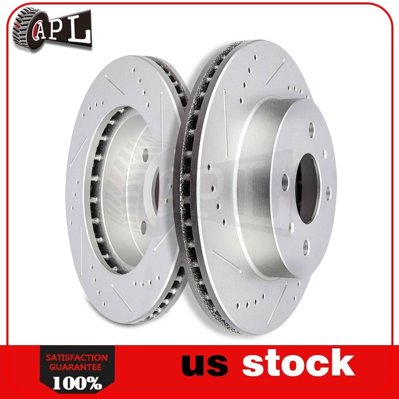 Front Brake Discs Rotors For Saturn SC1 SC2 SL SL1 SL2 SW1 SW2 Drilled Slotted