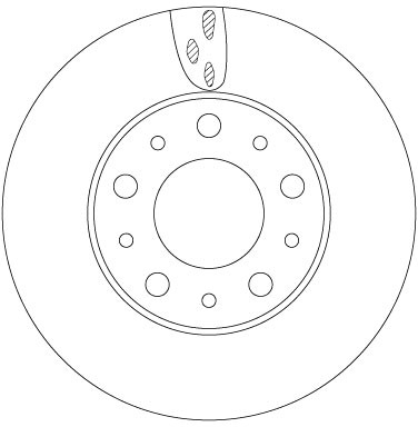TRW Front Brake Disc Fits Citro�n Relay Peugeot Boxer Fiat Ducato gallery