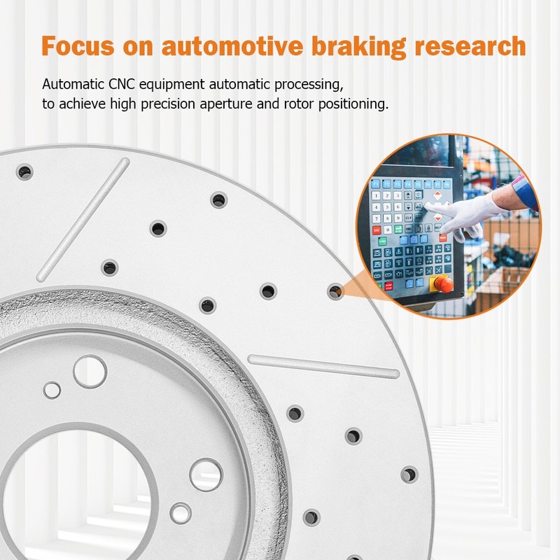 Front & Rear Disc Brake Rotors for Chevy Traverse GMC Acadia Buick Enclave gallery