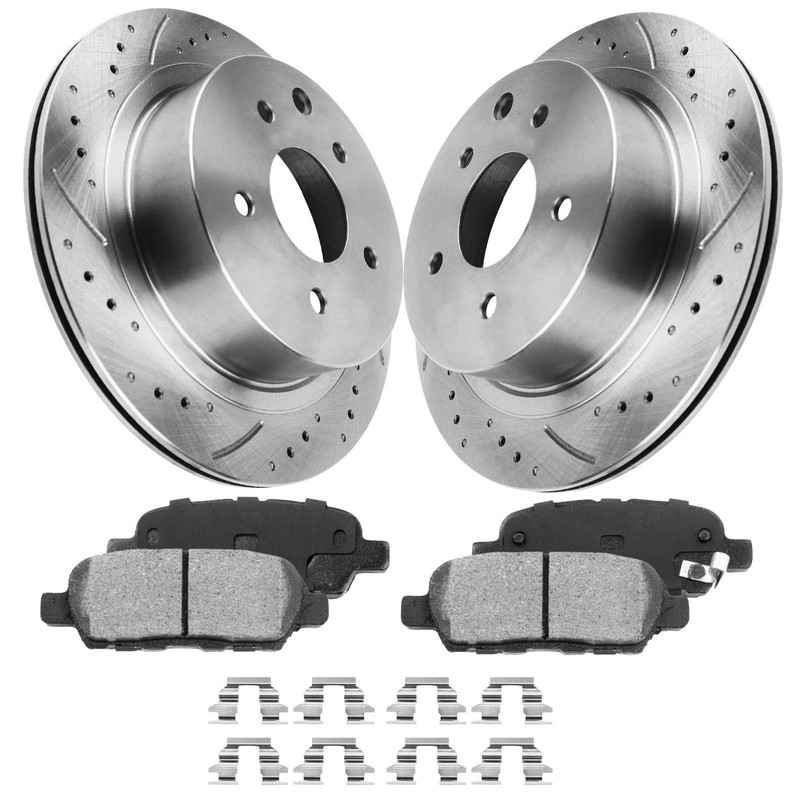 5 Lug Front Brake Rotors & Ceramic Pads for 2005 2006 2007- 2015 Toyota Tacoma gallery