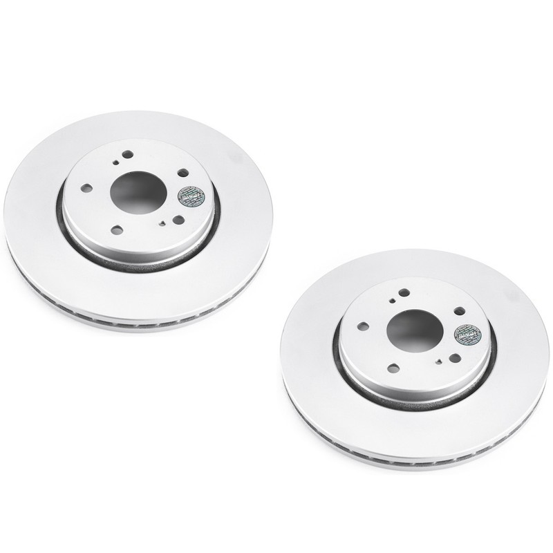 SET-P15JBR1545EVC-2 Powerstop 2-Wheel Set Brake Discs Front for Suzuki Kizashi