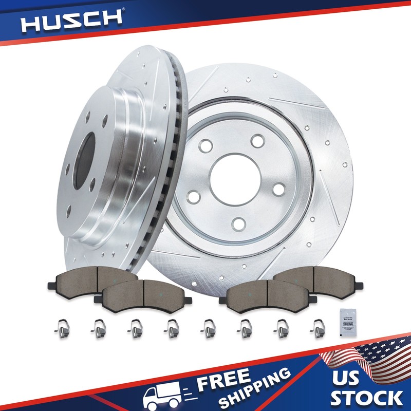 Front Brake Kit Rotors and Pads for Dodge Ram 1500 Durango Chrysler