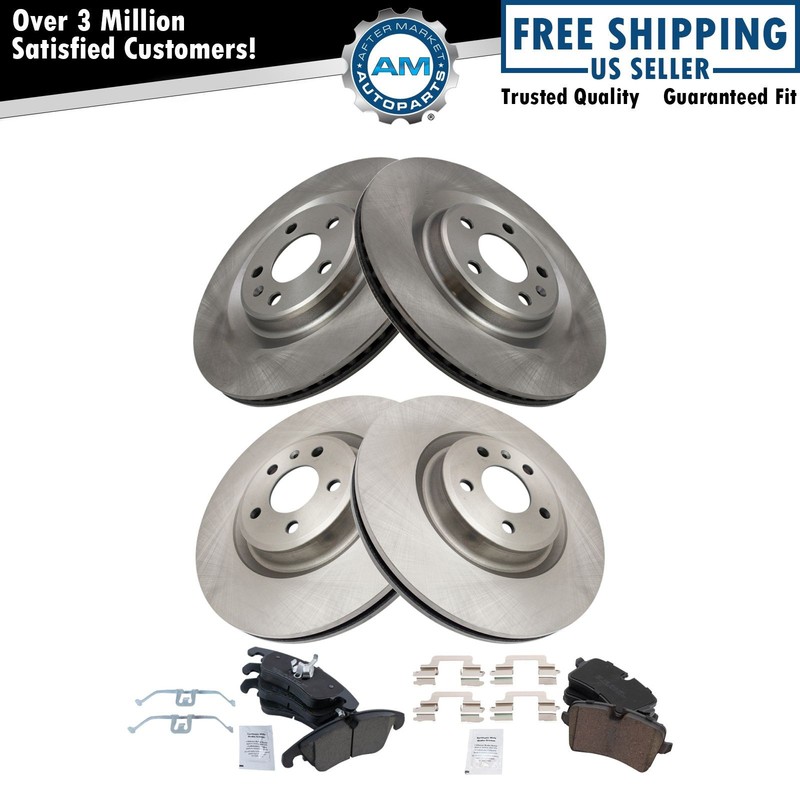 Brake Pad & Rotor Kit Fits 2012-2015 Audi A6 A6 Quattro 2013-2015 A7 Quattro