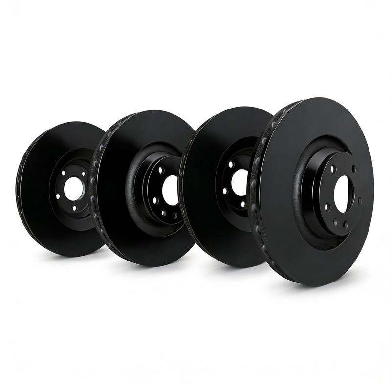 SP Performance KT-FRR-P-B-005733 Plain Black Zinc Rotors 11-16 BMW Z4 SDrive35is
