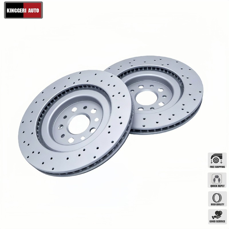 670035019 Rear 2PC Brake Rotor For Maserati Ghibli Quattroporte 2017-2021
