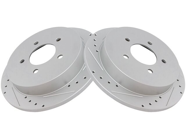 TRQ 95MM79J Rear Brake Rotor Set Fits 2004 Ford F150 Heritage
