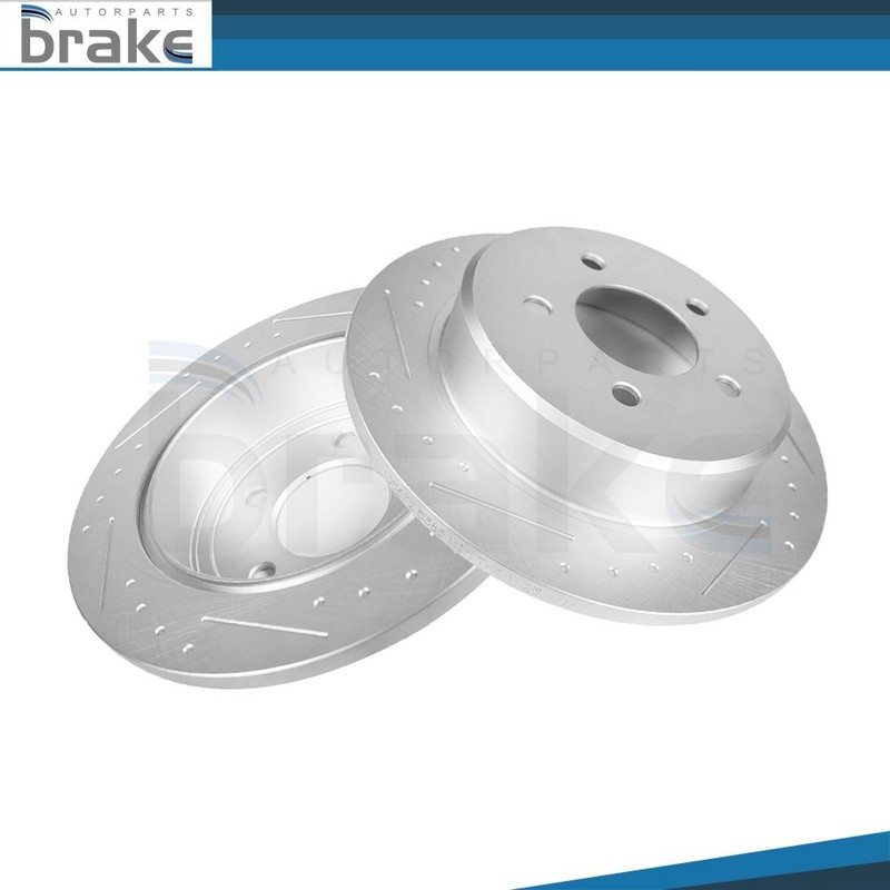 For Dodge Caravan 2001 02 03 04 05 06 2007 Rear Brake Discs Rotors Slotted