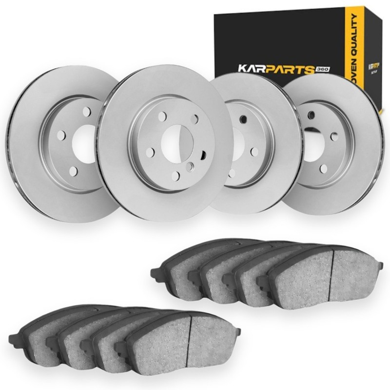 For Audi A5 2021 Brake Rotor Set Front and Rear | Brake Hardware Not Included