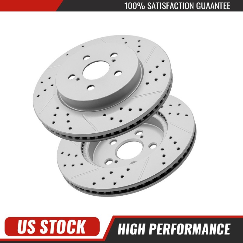 Front Brake Disc Rotors Pair For Toyota Corolla 2019-2025 Prius Prime 2020-2022
