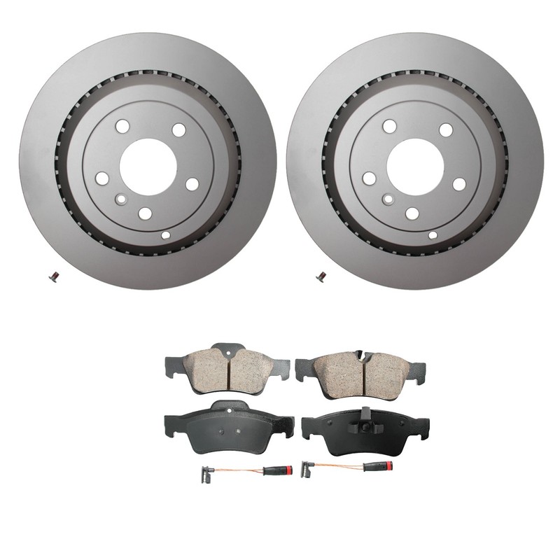 Hella Rear Rotors Akebono EURO Ceramic Disc Brake Pads Kit For X164 GL320 GL350