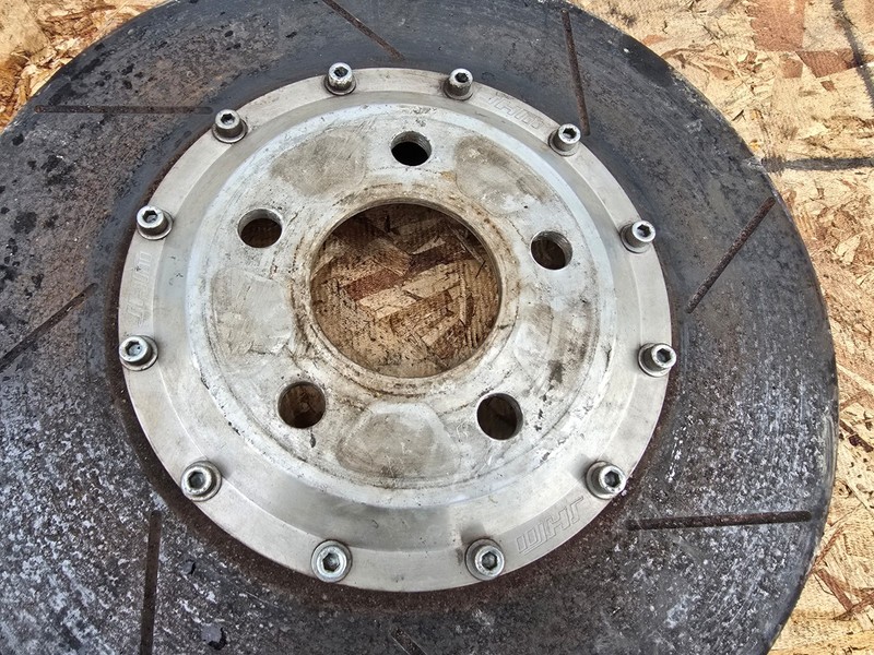 JHM LIGHTWEIGHT FRONT BRAKE ROTOR DISC SET 90K 02-06 AUDI A4 A6 A8 S4 S6 B6 gallery