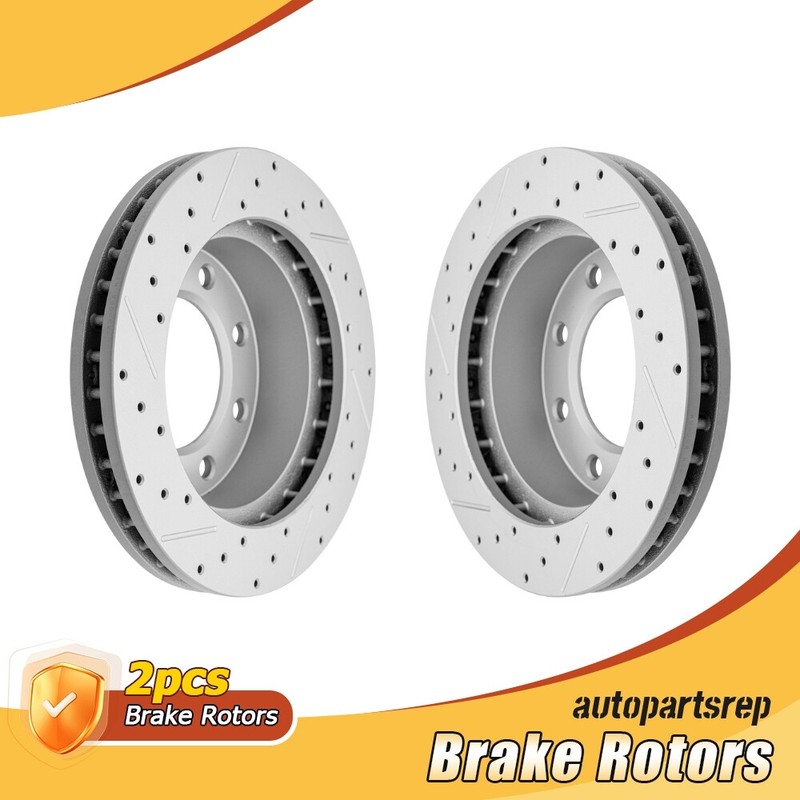 Front Brake Rotors Kit for Chevy GMC Silverado Sierra 1500 HD 2500 HD Hummer H2