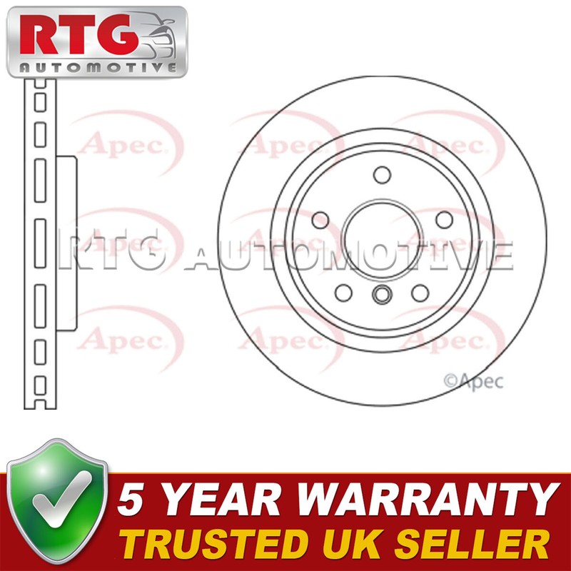 Front Left Brake Disc Fits BMW 5 Series 6 7 #1 34116785669