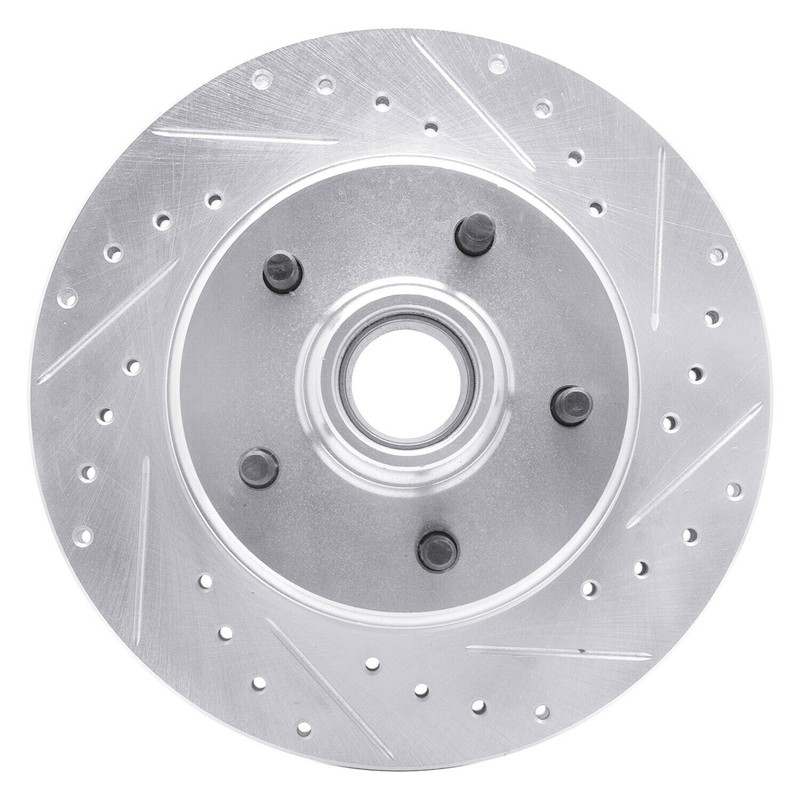 For Chevy Impala 78-85 Brake Rotor eLINE Drilled & Slotted 1-Piece Front