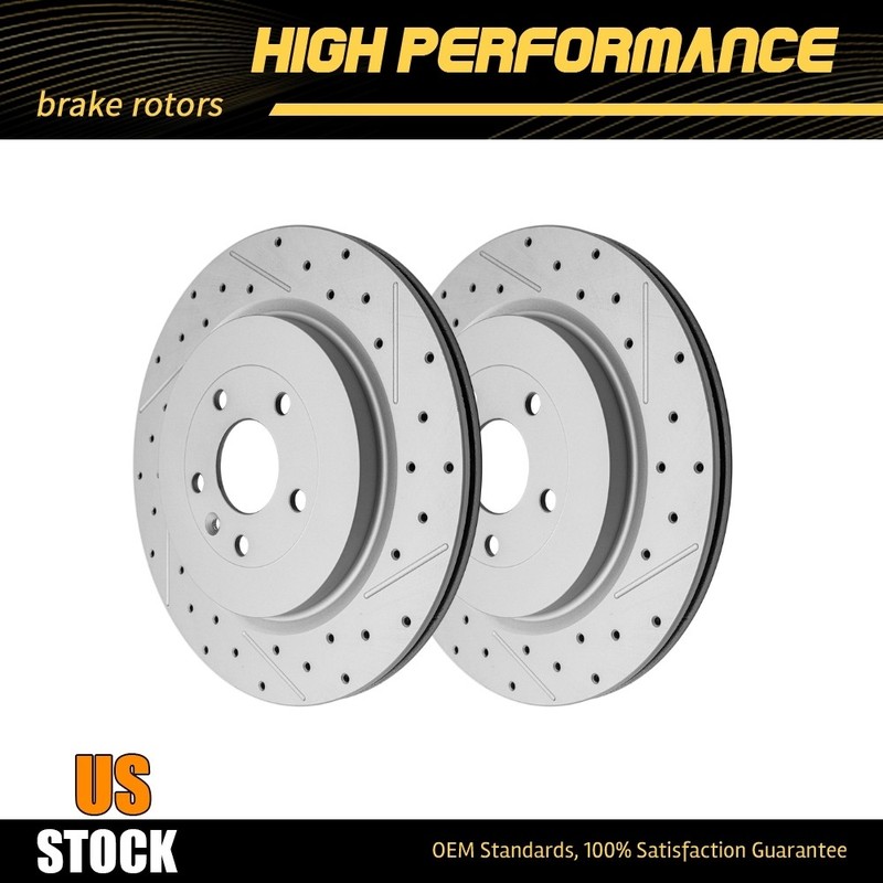 345mm Rear Disc Brake Rotor For 2013-2019 Ford Flex Explorer w/ Heavy Duty Brake