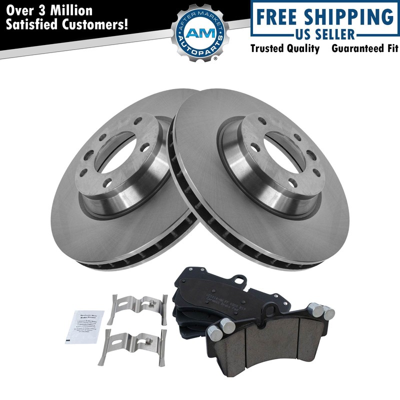 Brake Pad & Rotor Front Ceramic Kit for Audi Porsche Volkswagen New