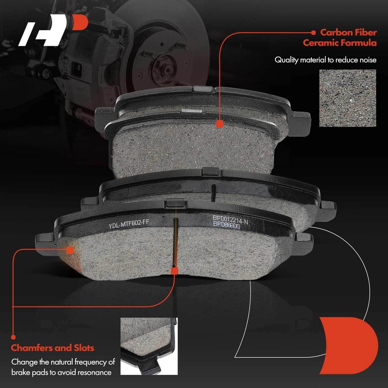 A-Premium Front & Rear Drilled Brake Rotors & Ceramic Pads for Jeep Compass Chry gallery