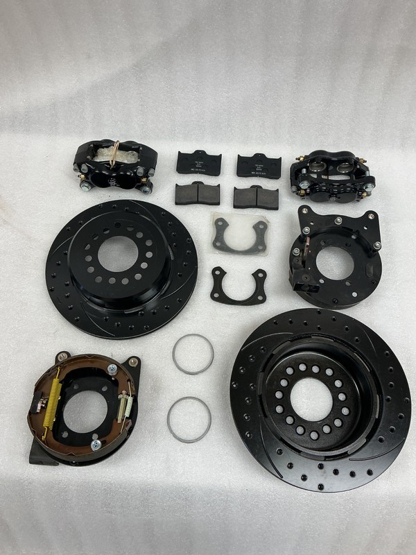 Wilwood 140-9282-D black powdercoat forged dynalite rear parking brake kit