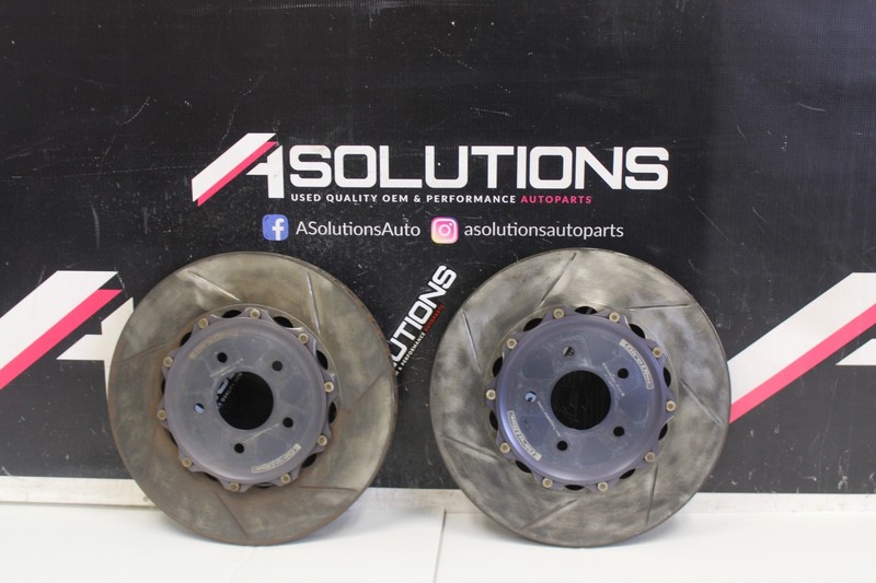 08-15 MITSUBISHI EVOLUTION EVO X Girodisc Slotted Rear 2 Piece Brake Rotor Set