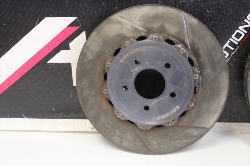 08-15 MITSUBISHI EVOLUTION EVO X Girodisc Slotted Rear 2 Piece Brake Rotor Set gallery