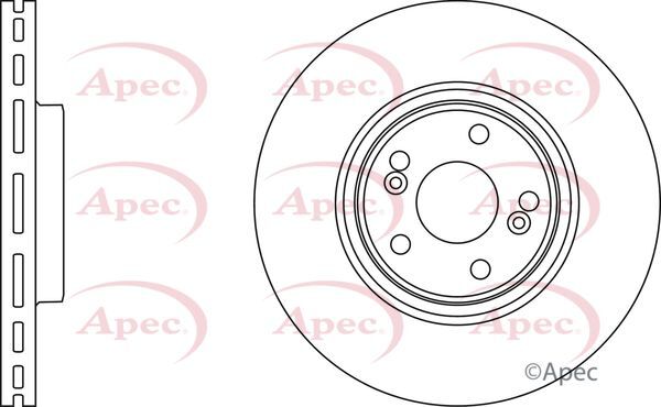 Brake Discs Pair Front FOR RENAULT LAGUNA II 3.0 01->07 CHOICE1/2 Petrol Apec gallery