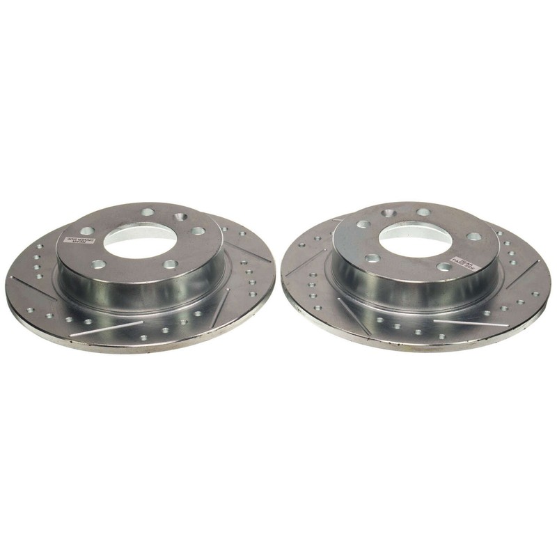 PowerStop Evolution Drilled Slotted Rotors Pair Rear For Buick Encore GX