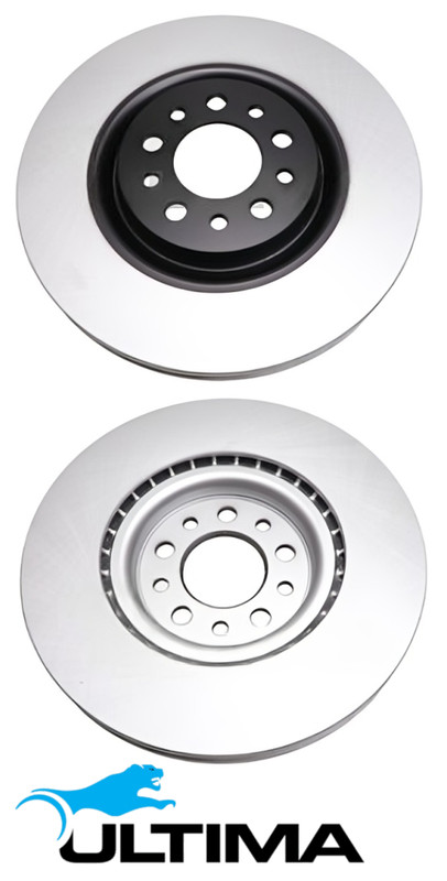 ULTIMA FRONT VENTED DISC BRAKE ROTOR SET FOR JEEP CHEROKEE KL EHB EHK 3.2L V6
