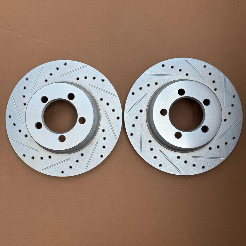DFC Front Drilled Slotted Disc Brake Rotors for 67-72 Dodge Dart / 65-72 Valiant