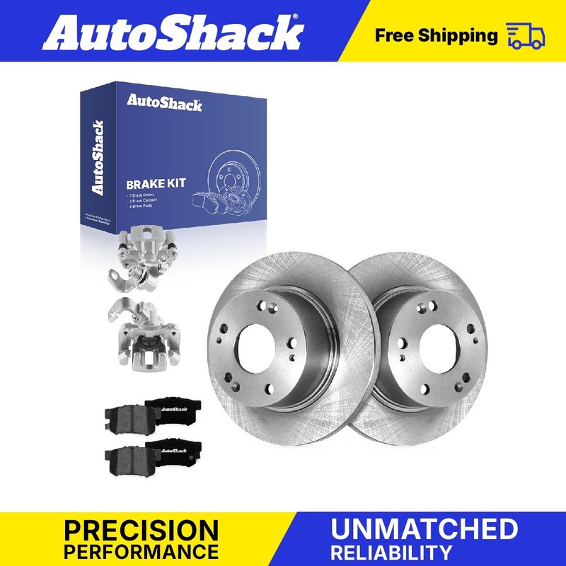 Rear Brake Rotors Premium Pads Calipers for Honda, Civic 2006-2015