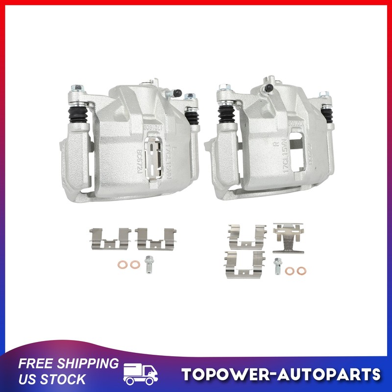 Front Brake Calipers w/ Bracket Pair Left Right For 1997-2001 Acura Integra gallery
